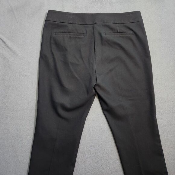 LOFT Women 12 Black Marisa Sailor Mid Rise Tapered Dress Pants - Picture 4 of 11